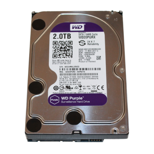 Жесткий диск SATA-3 2 Тб WD Purple (WD20PURX-64P6ZY0)