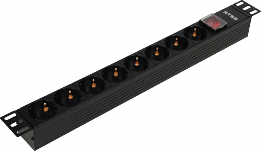 Блок распределения питания NTSS NTSS-PDU-DA1015, горизонт.размещ., SchukoХ8, Тип вход. тока 10A
