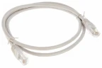 Коммутационный шнур U/UTP 4 пары, Кат.5е (Класс D), RJ-45 (1м) серый (Патч-корд). Чистая медь. NetLan