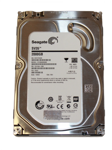 Жесткий диск SATA-3 2Tb Seagate SV35 (ST2000VX000)