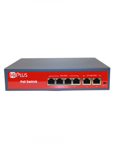 Коммутатор POE HI-B04A, Switch POE 4 Порта.2RG45 10/100MB
